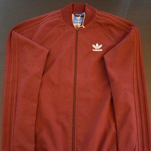 Adidas Mens Burgundy Jacket Size Small